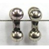 Metallook tribead 1.5x10mm zilverkl. 5st