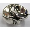 Metallook kraal 25mm zilverkl. 2st