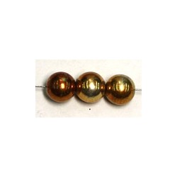 Metallook parel 10mm zilver/oud goud 25 stuks