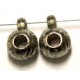 Metallook kraal 9mm met hangoog zilverkl. 10st.