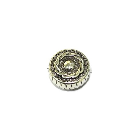 Metallookkr. 22x10mm rond bewerkt 3st