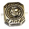 Metallookkr. 22x15x5mm rechthoek. bewerkt 4st