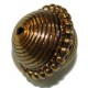 Metallookkr.19mm rond met ribbel 2st.