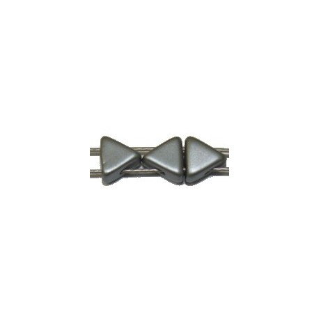 Tila driehoek 5,7mm zilvergrijs 25stuks