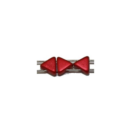 Tila driehoek 5,7mm metallic rood 25stuks