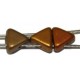 Tila driehoek 5,7mm multicolor goud 25stuks