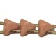 Tila driehoek Stud 5,7mm oudrose 25stuks