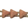 Tila driehoek Stud 5,7mm oudrose 25stuks