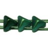 Tila driehoek Stud 5,7mm metallic groen 25stuks