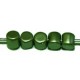 Cylinder kraal 3mm groen glanzend100st.