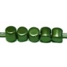 Cylinder kraal 3mm groen glanzend100st.