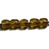 Facetkraal 3mm transp. l. topaas 50st.