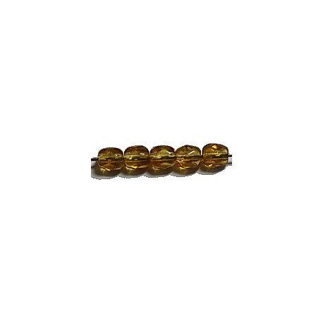 Facetkraal 4mm transparant topaas 50st