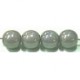 Glaskralen 10mm grijs parelmoer 6 stuks