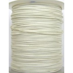 Waxcord 0,5mm wit 5meter