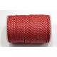 Waskoord 2mm naturel-rood 5meter