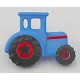 knoop tractor blauw per stuk