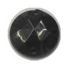 kunststof plaksteen 10mm zwart 2gaten per stuk