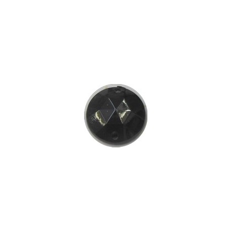 kunststof plaksteen 15mm zwart 2gaten per stuk