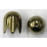 Kapje 10mm brons per paar