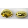 Eindkapjes 14mm ovaal goudkleurig p.p.