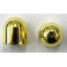 Kapje 7mm golvend goudkl. per paar