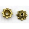 Kralenkapje metaal 8mm goudkl. p.paar