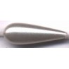 Parels 8X37mm druppel pearl white 5stuks