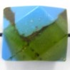 Resin blokvorm 18x14mm turkoois/tr.bruin 2st