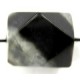 Resin blokvorm 18x14mm zwart/tr.wit 2st