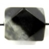 Resin blokvorm 18x14mm zwart/tr.wit 2st