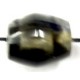 Resin tonvorm 17mm zwart/tr.wit 2st