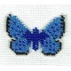 Borduurpakket vlinder Icarusblauwtje 6x8cm