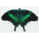 Borduurpakket vlinder 11x13cm groenkleuren