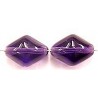 Gutermann glaskr. 17x13mm amethyst 11st.