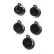 Kaste voor 10mm ronde cabochon 2 zijdig 5st