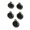 Kaste voor 10mm ronde cabochon 2 zijdig 5st
