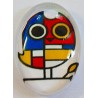 Camee ovaal 18x25mm uilen