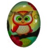 Camee ovaal 18x25mm uilen