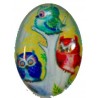 Cabochon ovaal 18x25mm uilen