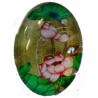 Cabochon ovaal 18x25mm zomerbloemen