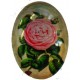 Camee ovaal 18x25mm zomerbloemen