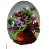 Camee ovaal 18x25mm zomerbloemen