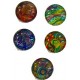 Camee 10mm rond kunst mix 5st.