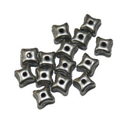 Orion kralen 2,7x4,3mm silver coated 50st.