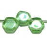 2-gat 6,5mm zeskant transp. groen 15st.