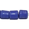Glaskraal ton ca.10mm gat 3mm blauw 25st.