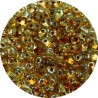 Twin Bead 2,5x5mm transp mosgroen/travertin 10gram