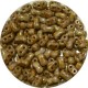 Brick bead 3x6mm opaque beige gemel. 100st.