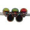 PIP kralen 7mm blauw/paars/zilver 50st.